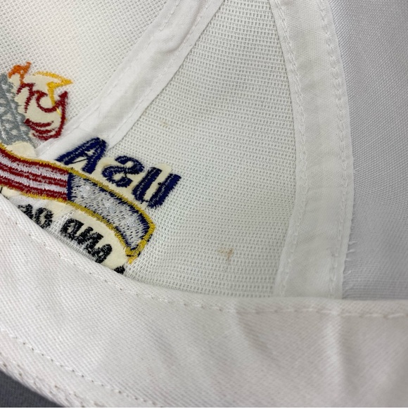 USA Land of the free Made in the USA white Snapback Hat - Picture 4 of 5